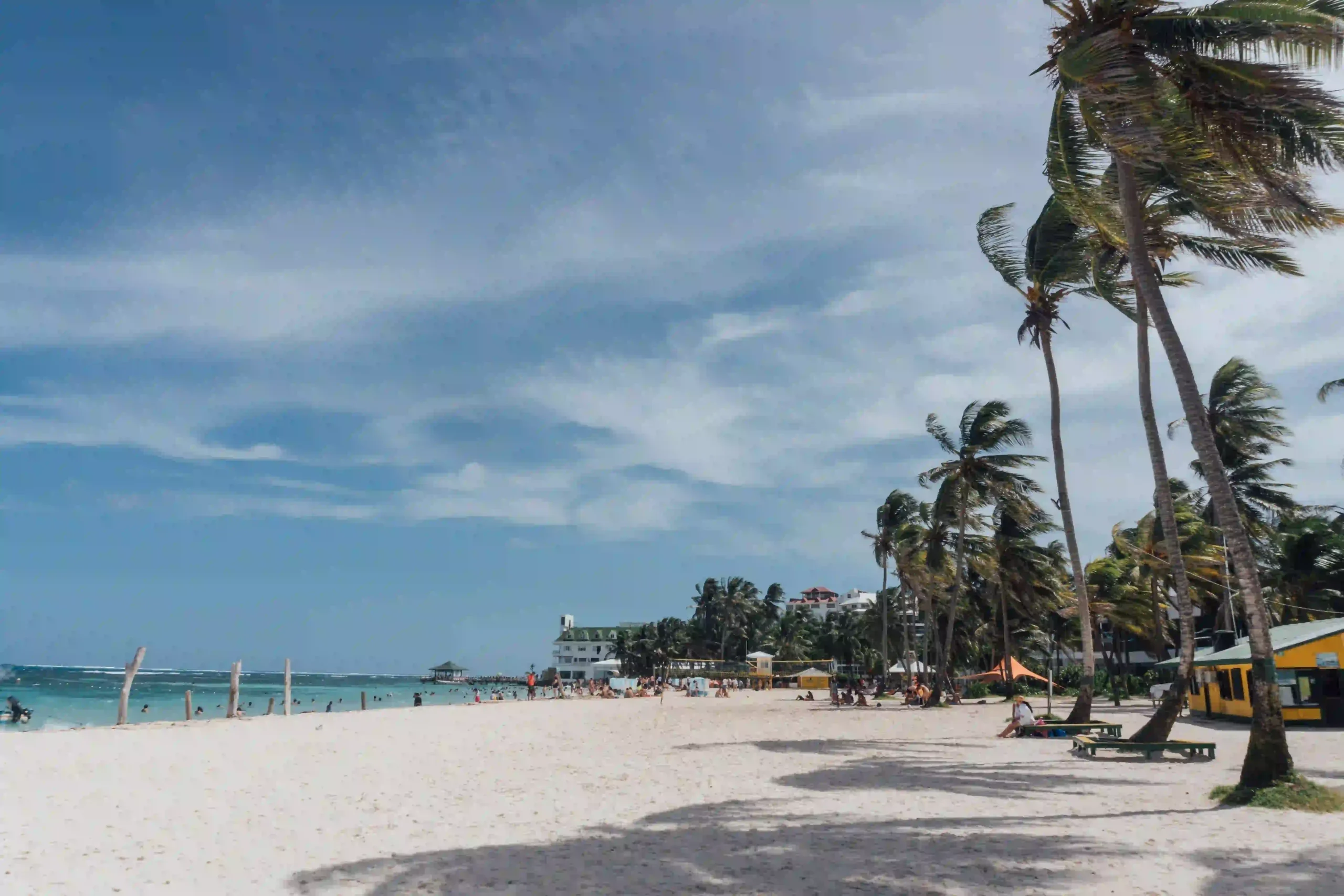 White sand beach and turquoise water on a Zanzibar holiday after safari
