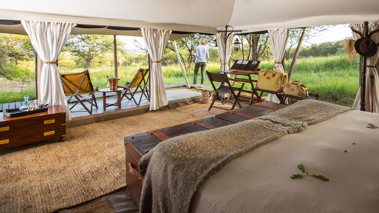 Elewana Serengeti Pioneer Camp luxury tented safari accommodation in Tanzania